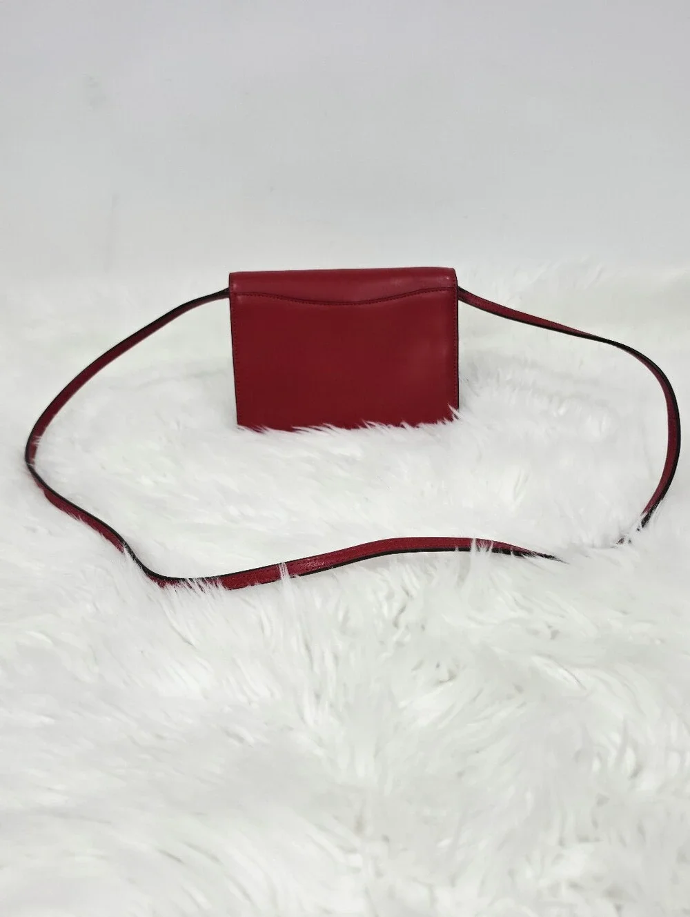 Kate Spade Red Leather Crossbody Wallet Clutch Purse Phone Bag